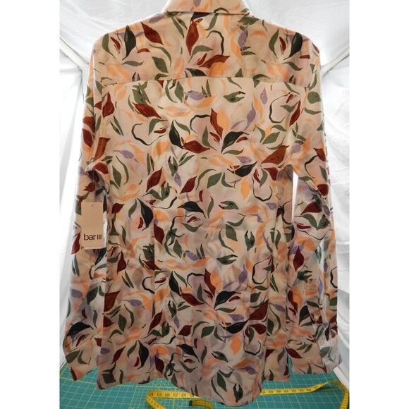 Bar 111 Men' SMALL Long Sleeve Shirt Untucked Fit Slim Fit Stretch Autumn Leaves - Picture 9 of 12